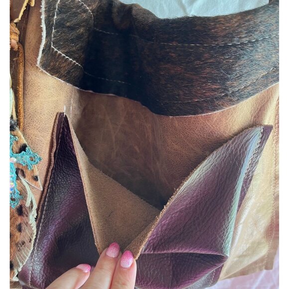 Real Leather and cowhide purse - Picture 7 of 12